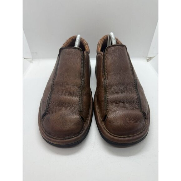 Johnston & Murphy Brown Leather Slip-On Men\'s Fisherman Sandals Shoes Sz 9 #8186 main image 5